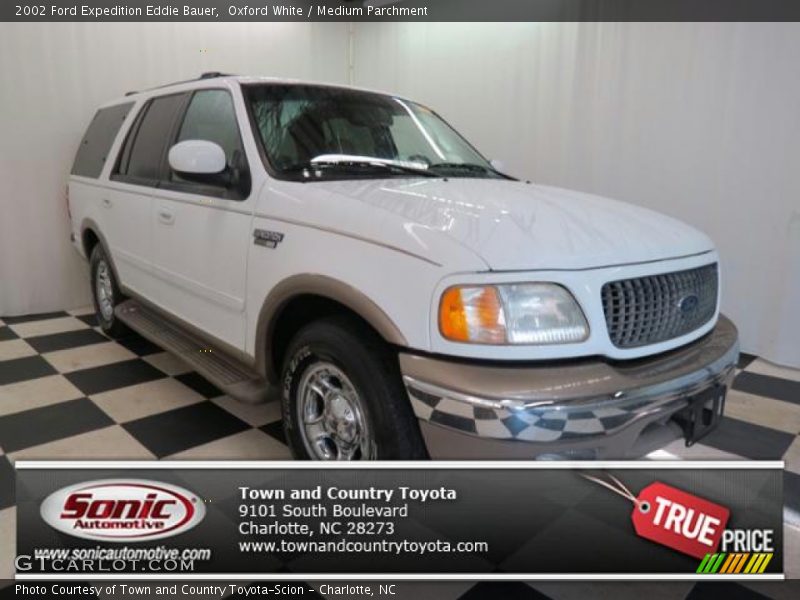 Oxford White / Medium Parchment 2002 Ford Expedition Eddie Bauer