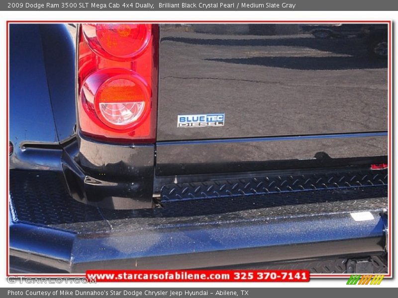 Brilliant Black Crystal Pearl / Medium Slate Gray 2009 Dodge Ram 3500 SLT Mega Cab 4x4 Dually