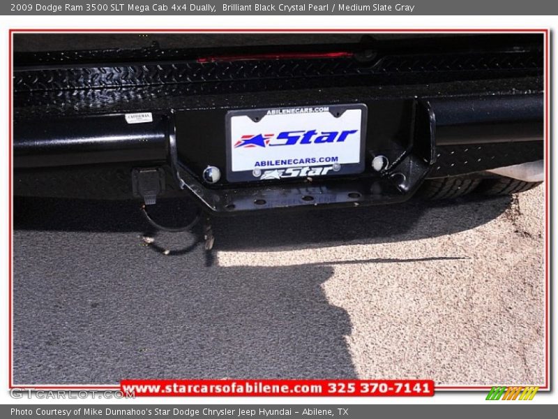 Brilliant Black Crystal Pearl / Medium Slate Gray 2009 Dodge Ram 3500 SLT Mega Cab 4x4 Dually