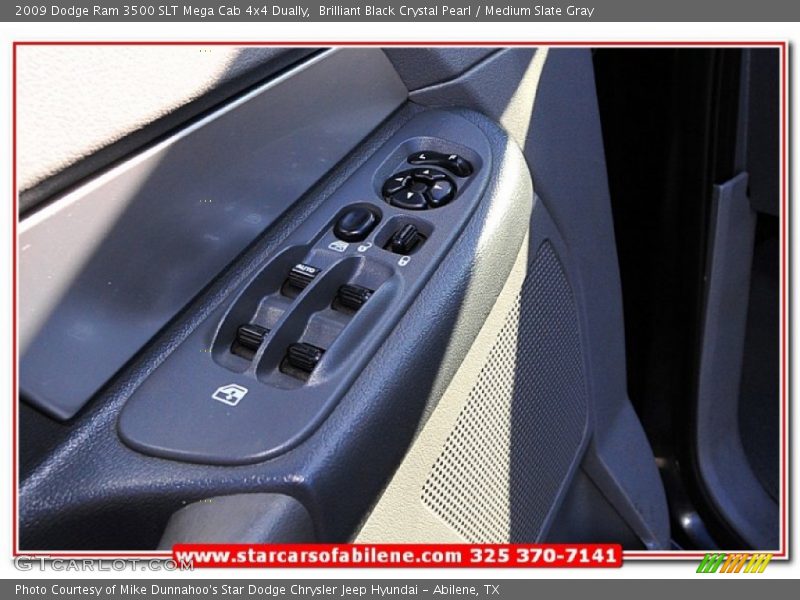 Brilliant Black Crystal Pearl / Medium Slate Gray 2009 Dodge Ram 3500 SLT Mega Cab 4x4 Dually