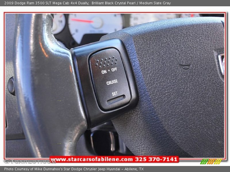 Brilliant Black Crystal Pearl / Medium Slate Gray 2009 Dodge Ram 3500 SLT Mega Cab 4x4 Dually