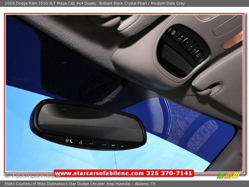 Brilliant Black Crystal Pearl / Medium Slate Gray 2009 Dodge Ram 3500 SLT Mega Cab 4x4 Dually