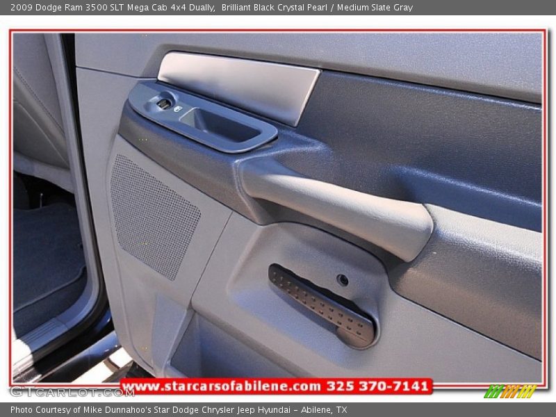 Brilliant Black Crystal Pearl / Medium Slate Gray 2009 Dodge Ram 3500 SLT Mega Cab 4x4 Dually