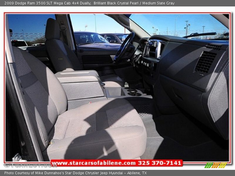 Brilliant Black Crystal Pearl / Medium Slate Gray 2009 Dodge Ram 3500 SLT Mega Cab 4x4 Dually