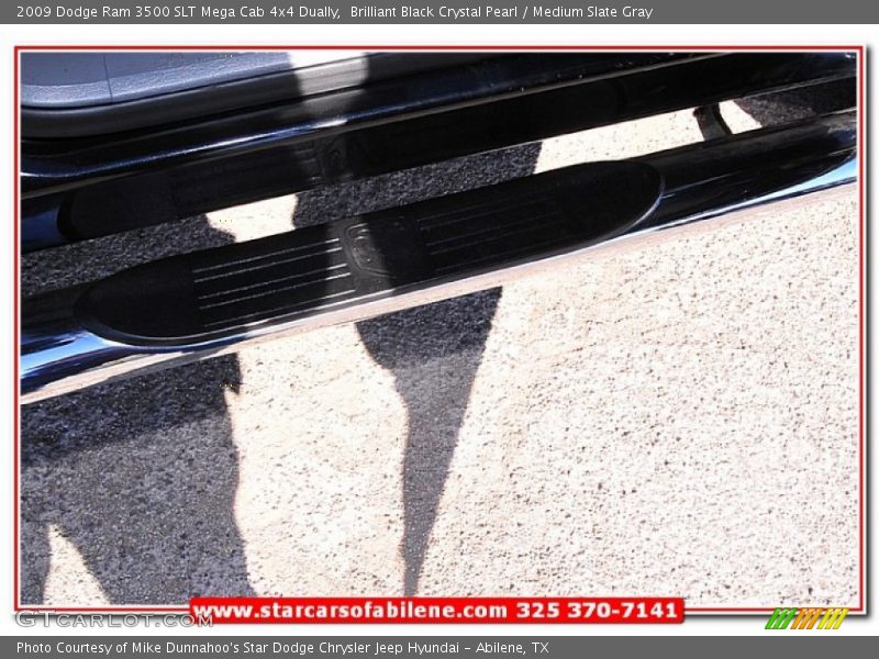 Brilliant Black Crystal Pearl / Medium Slate Gray 2009 Dodge Ram 3500 SLT Mega Cab 4x4 Dually