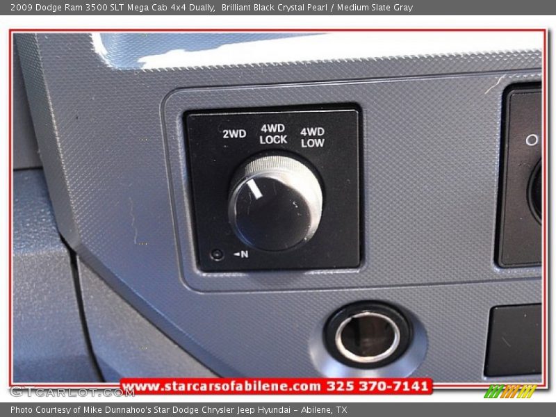 Brilliant Black Crystal Pearl / Medium Slate Gray 2009 Dodge Ram 3500 SLT Mega Cab 4x4 Dually
