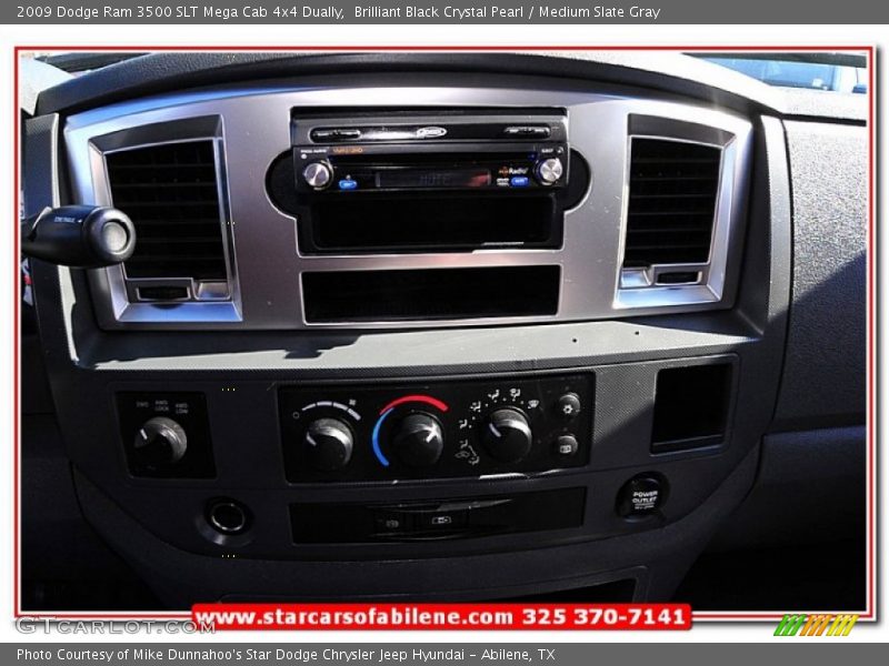 Brilliant Black Crystal Pearl / Medium Slate Gray 2009 Dodge Ram 3500 SLT Mega Cab 4x4 Dually