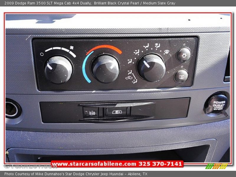 Brilliant Black Crystal Pearl / Medium Slate Gray 2009 Dodge Ram 3500 SLT Mega Cab 4x4 Dually