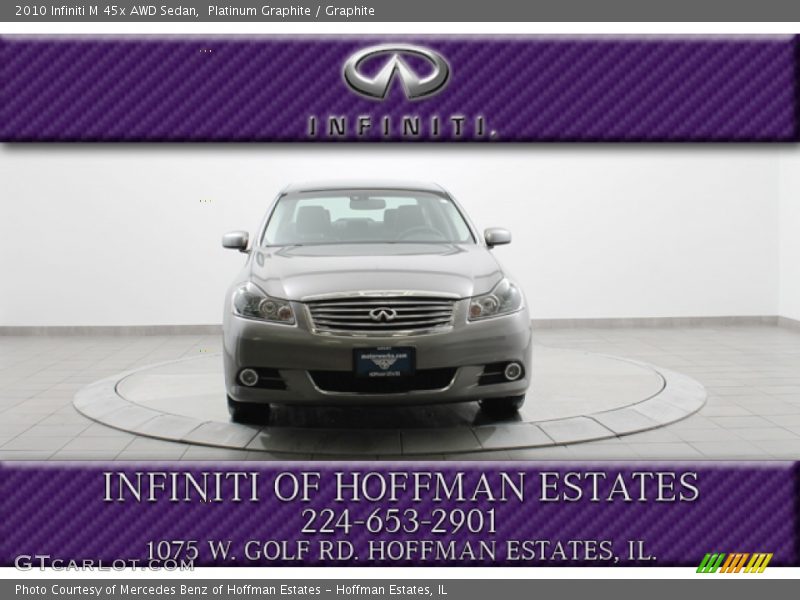 Platinum Graphite / Graphite 2010 Infiniti M 45x AWD Sedan