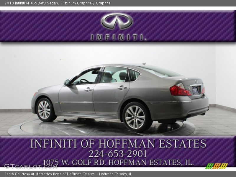 Platinum Graphite / Graphite 2010 Infiniti M 45x AWD Sedan