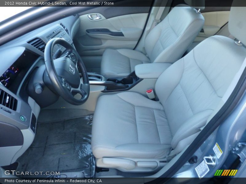 2012 Civic Hybrid-L Sedan Stone Interior