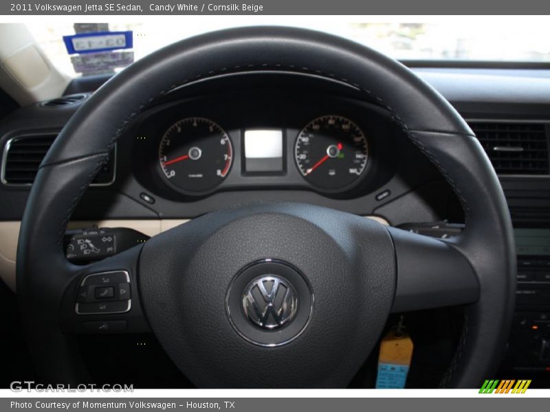 Candy White / Cornsilk Beige 2011 Volkswagen Jetta SE Sedan