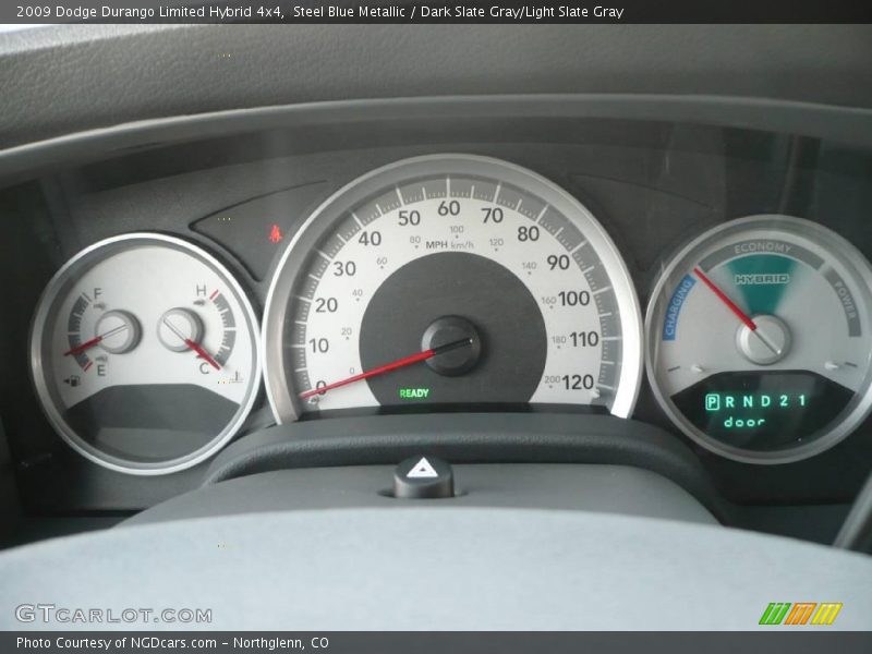 Steel Blue Metallic / Dark Slate Gray/Light Slate Gray 2009 Dodge Durango Limited Hybrid 4x4