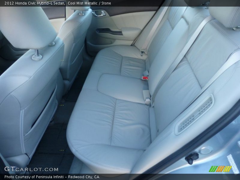 Rear Seat of 2012 Civic Hybrid-L Sedan