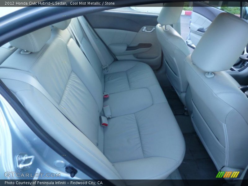 Rear Seat of 2012 Civic Hybrid-L Sedan