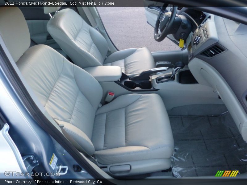 Front Seat of 2012 Civic Hybrid-L Sedan