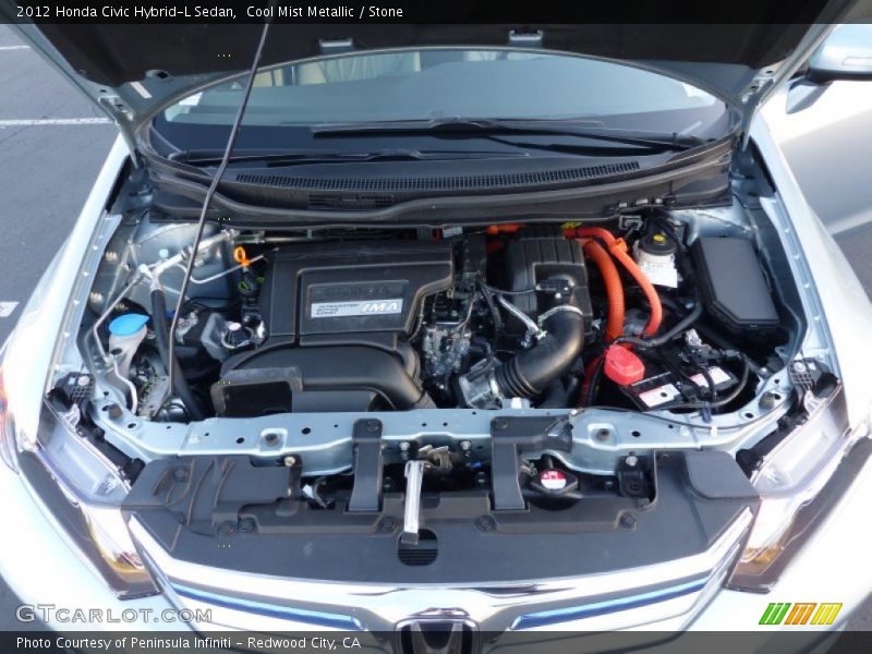  2012 Civic Hybrid-L Sedan Engine - 1.5 Liter SOHC 8-Valve i-VTEC 4 Cylinder Gasoline/Electric Hybrid