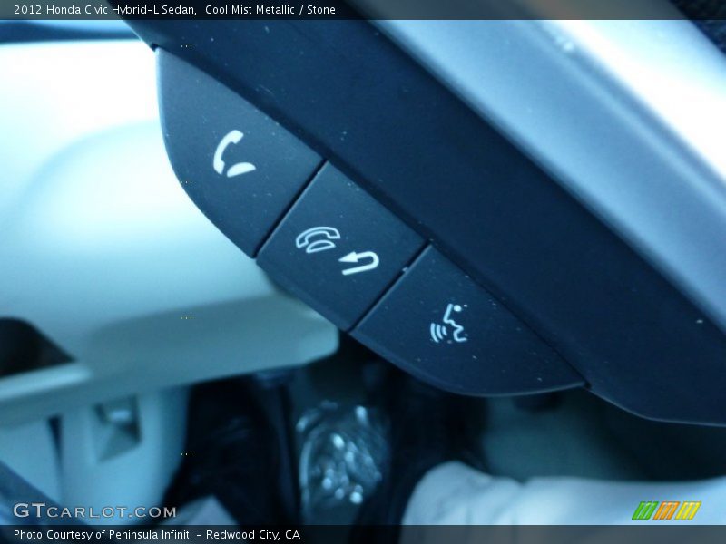 Controls of 2012 Civic Hybrid-L Sedan