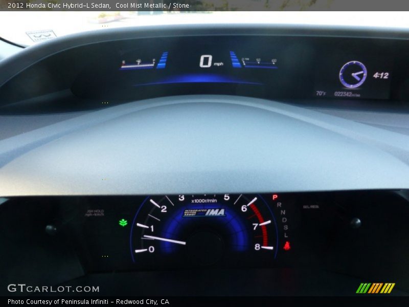  2012 Civic Hybrid-L Sedan Hybrid-L Sedan Gauges