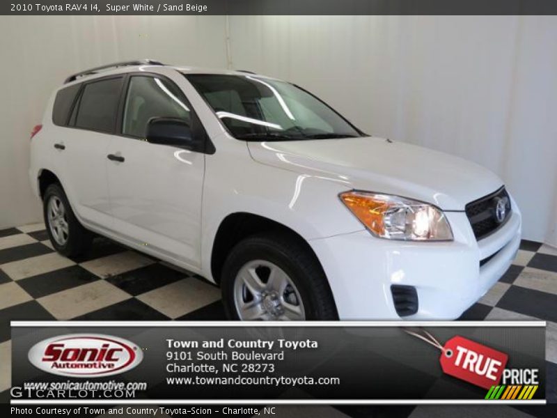 Super White / Sand Beige 2010 Toyota RAV4 I4