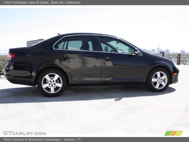 Black Uni / Anthracite 2009 Volkswagen Jetta SE Sedan