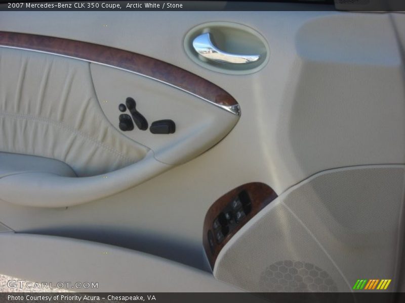 Arctic White / Stone 2007 Mercedes-Benz CLK 350 Coupe