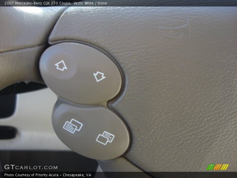 Arctic White / Stone 2007 Mercedes-Benz CLK 350 Coupe