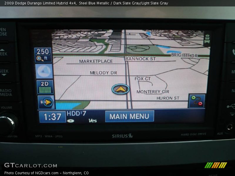 Steel Blue Metallic / Dark Slate Gray/Light Slate Gray 2009 Dodge Durango Limited Hybrid 4x4