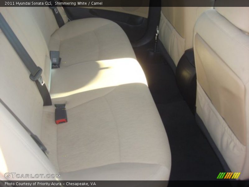 Shimmering White / Camel 2011 Hyundai Sonata GLS