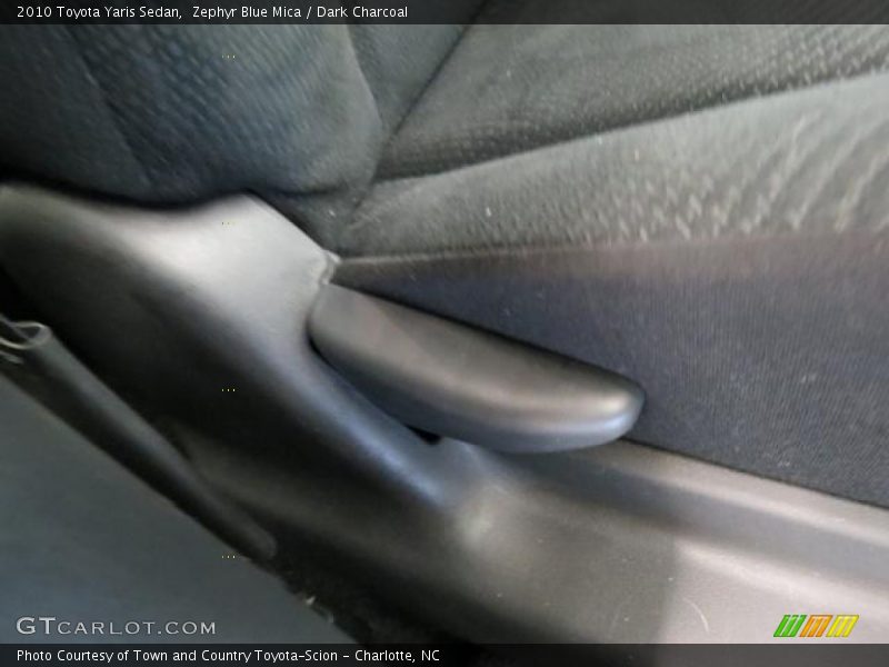 Zephyr Blue Mica / Dark Charcoal 2010 Toyota Yaris Sedan