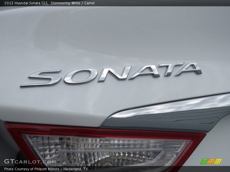 Shimmering White / Camel 2013 Hyundai Sonata GLS