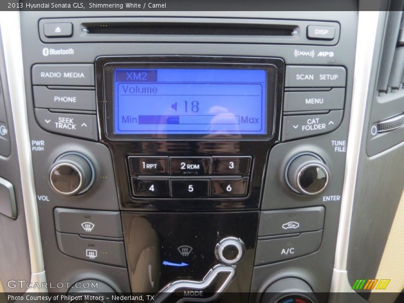 Shimmering White / Camel 2013 Hyundai Sonata GLS