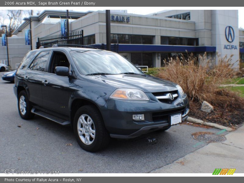Sage Brush Green Pearl / Ebony 2006 Acura MDX