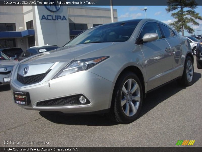 Palladium Metallic / Taupe 2010 Acura ZDX AWD Technology