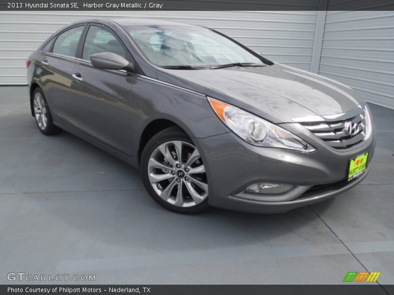 Harbor Gray Metallic / Gray 2013 Hyundai Sonata SE