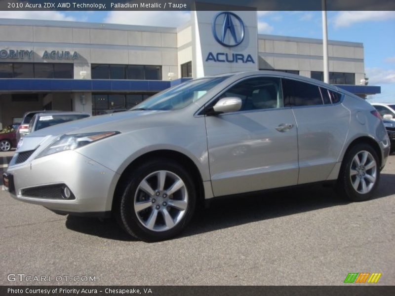 Palladium Metallic / Taupe 2010 Acura ZDX AWD Technology