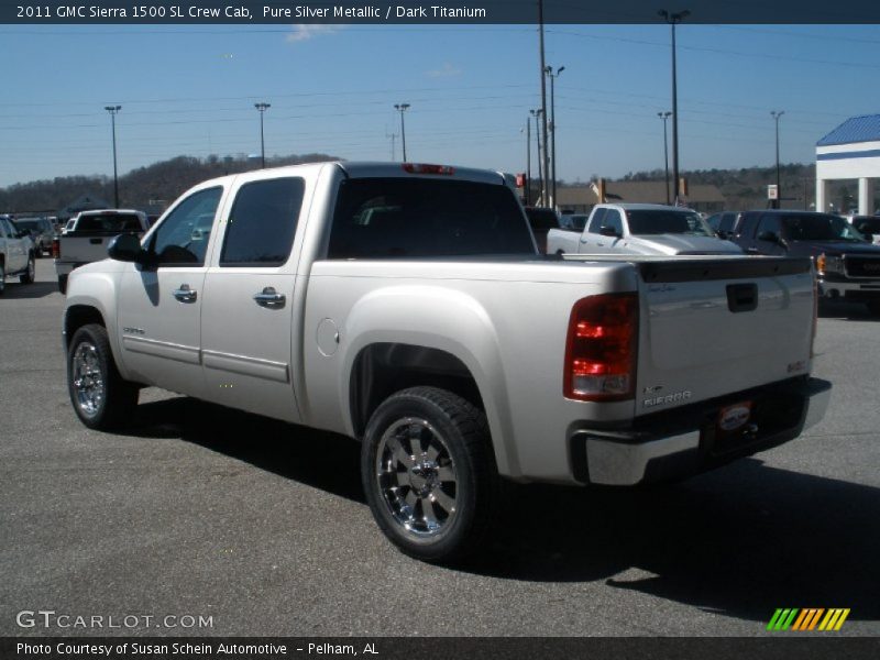 Pure Silver Metallic / Dark Titanium 2011 GMC Sierra 1500 SL Crew Cab