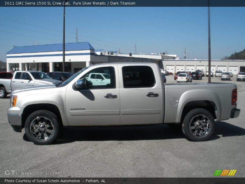  2011 Sierra 1500 SL Crew Cab Pure Silver Metallic