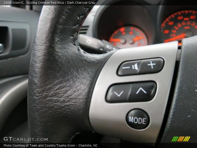 Sizzling Crimson Red Mica / Dark Charcoal Gray 2008 Scion tC