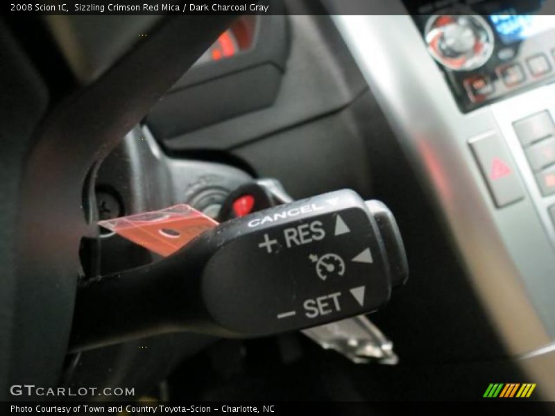 Sizzling Crimson Red Mica / Dark Charcoal Gray 2008 Scion tC