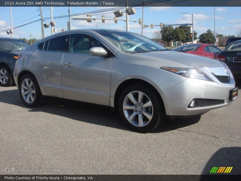 Palladium Metallic / Taupe 2010 Acura ZDX AWD Technology