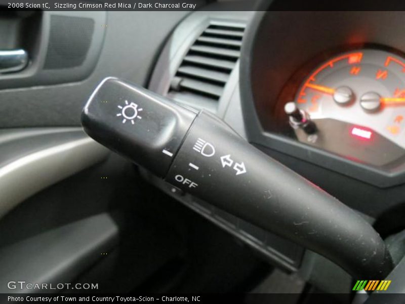 Sizzling Crimson Red Mica / Dark Charcoal Gray 2008 Scion tC