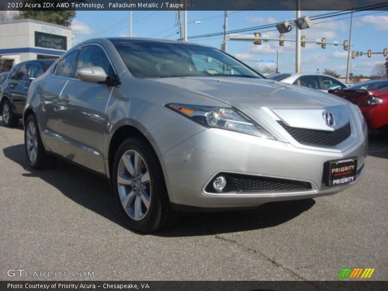 Palladium Metallic / Taupe 2010 Acura ZDX AWD Technology