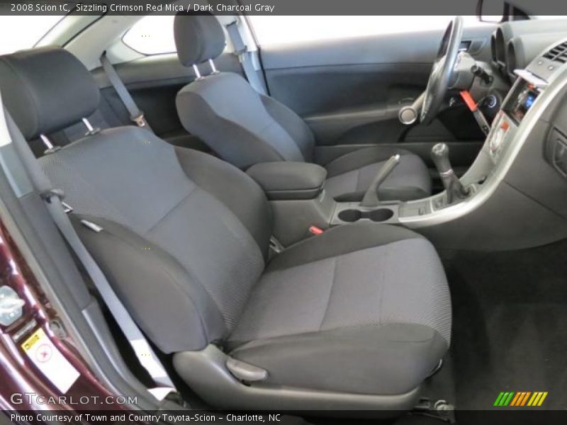 Sizzling Crimson Red Mica / Dark Charcoal Gray 2008 Scion tC