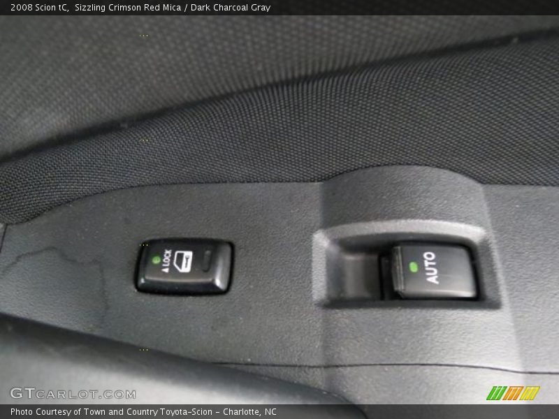 Sizzling Crimson Red Mica / Dark Charcoal Gray 2008 Scion tC