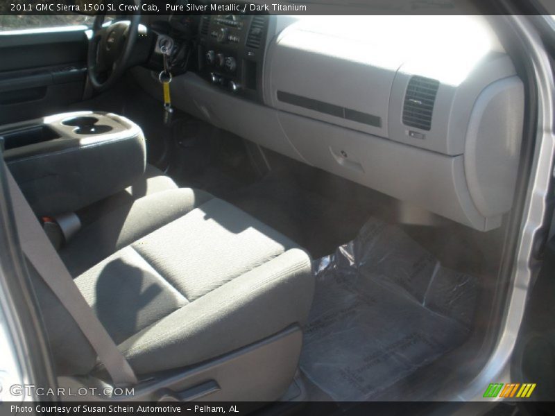 Pure Silver Metallic / Dark Titanium 2011 GMC Sierra 1500 SL Crew Cab