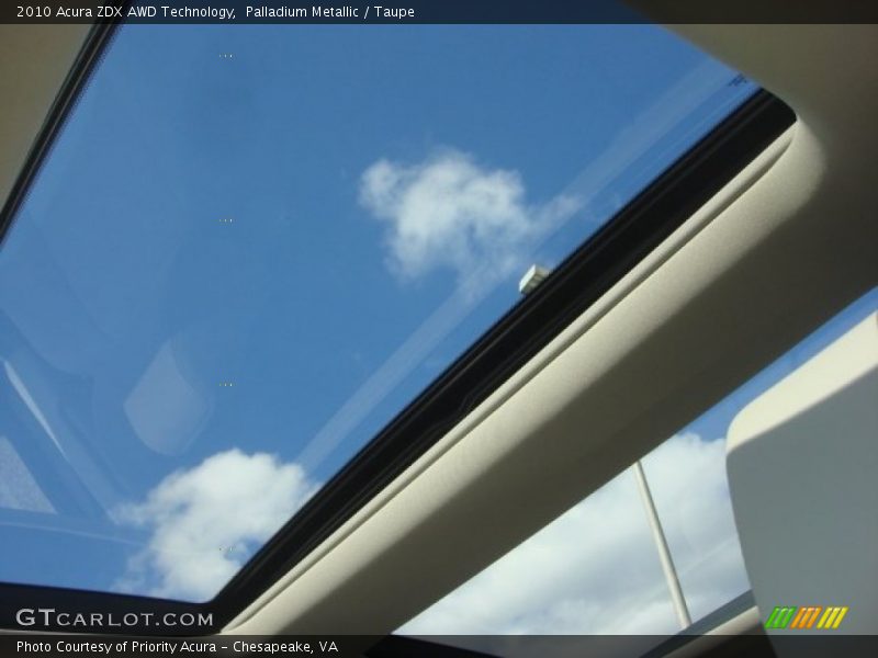 Palladium Metallic / Taupe 2010 Acura ZDX AWD Technology