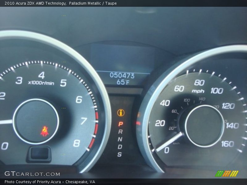 Palladium Metallic / Taupe 2010 Acura ZDX AWD Technology