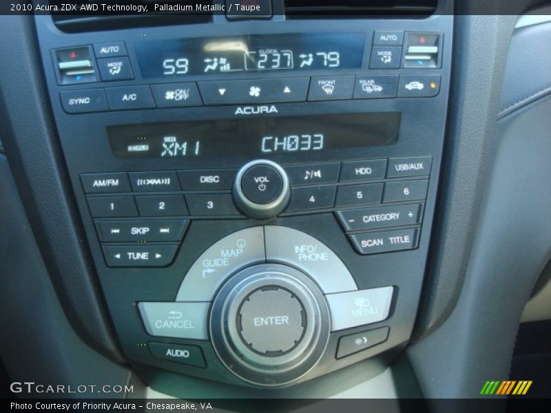 Palladium Metallic / Taupe 2010 Acura ZDX AWD Technology