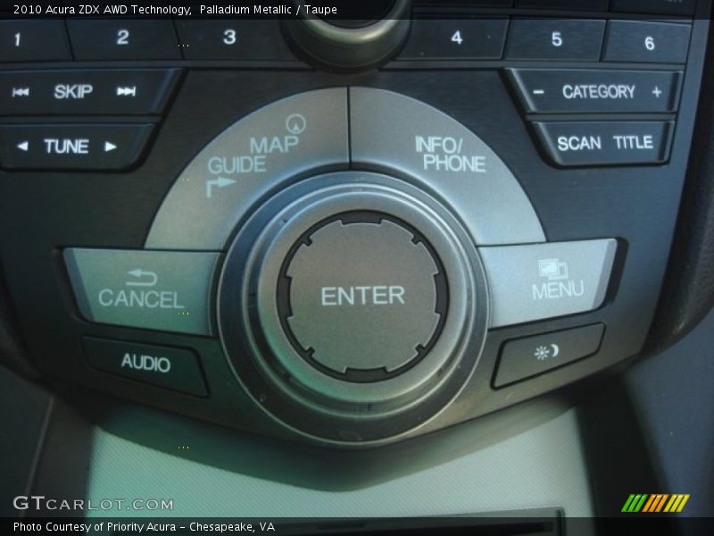 Palladium Metallic / Taupe 2010 Acura ZDX AWD Technology